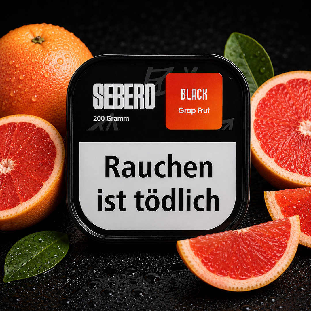 Sebero Black Shisha Tabak Grapefruit 200g Sebero Black Shisha Tabak Grap Frut 200g