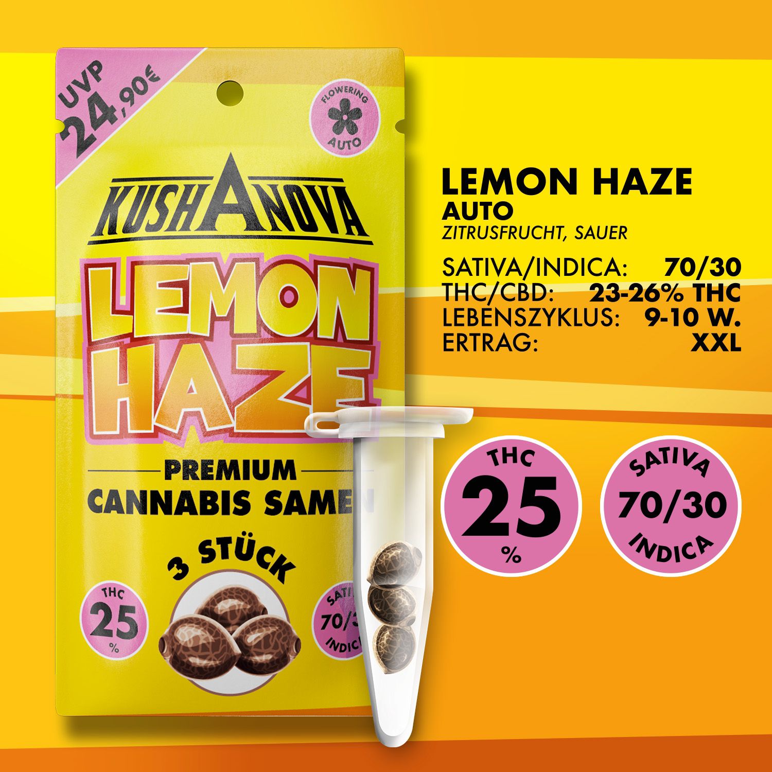 Kushanova Cannabissamen Lemon Haze Kushanova Cannabissamen Lemon Haze