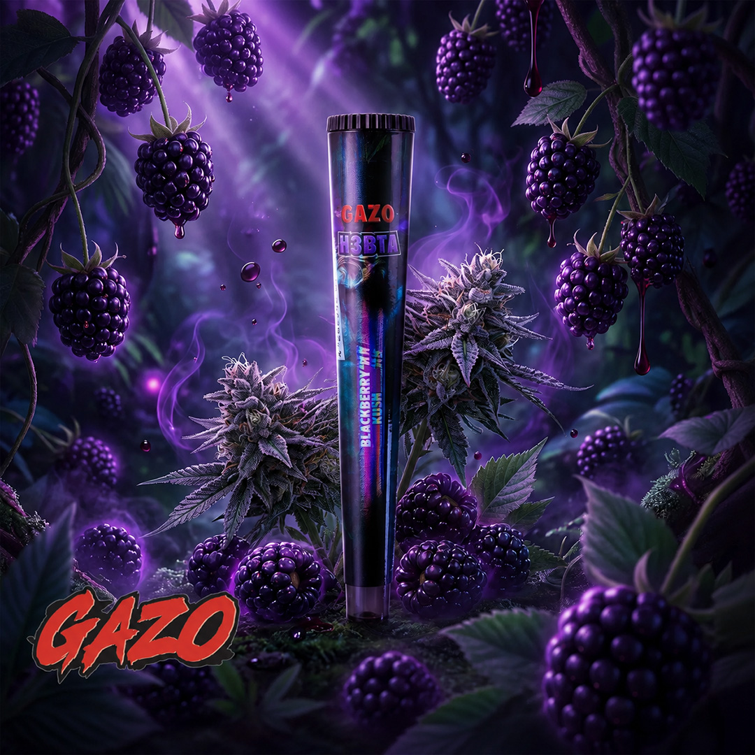 GZUZ Gazo H3BTA Pre-Roll Blackberry Kush 1g GZUZ Gazo H3BTA Pre-Roll Blackberry Kush 1g