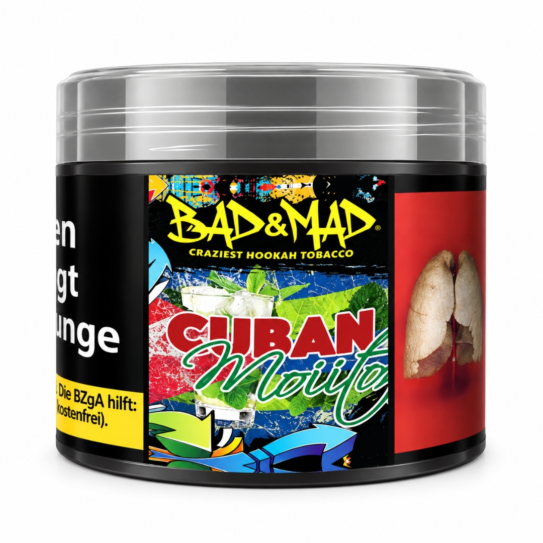 Bad & Mad Virginia Shisha Tabak Cuban Mojito 200g