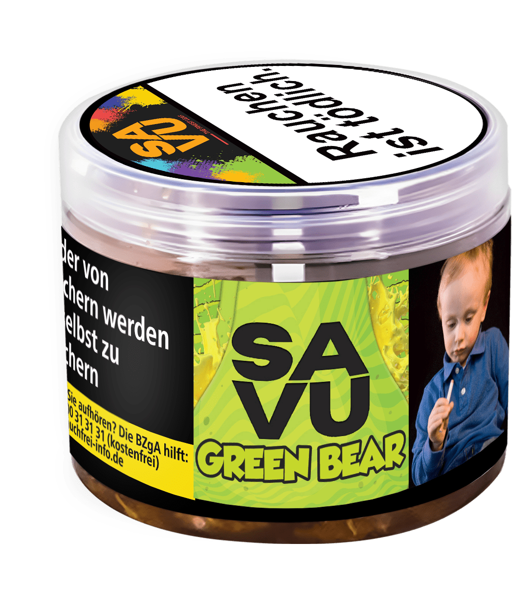 Savu Shisha Tabak Green Bear 200g Savu Shisha Tabak Green Bear 200g