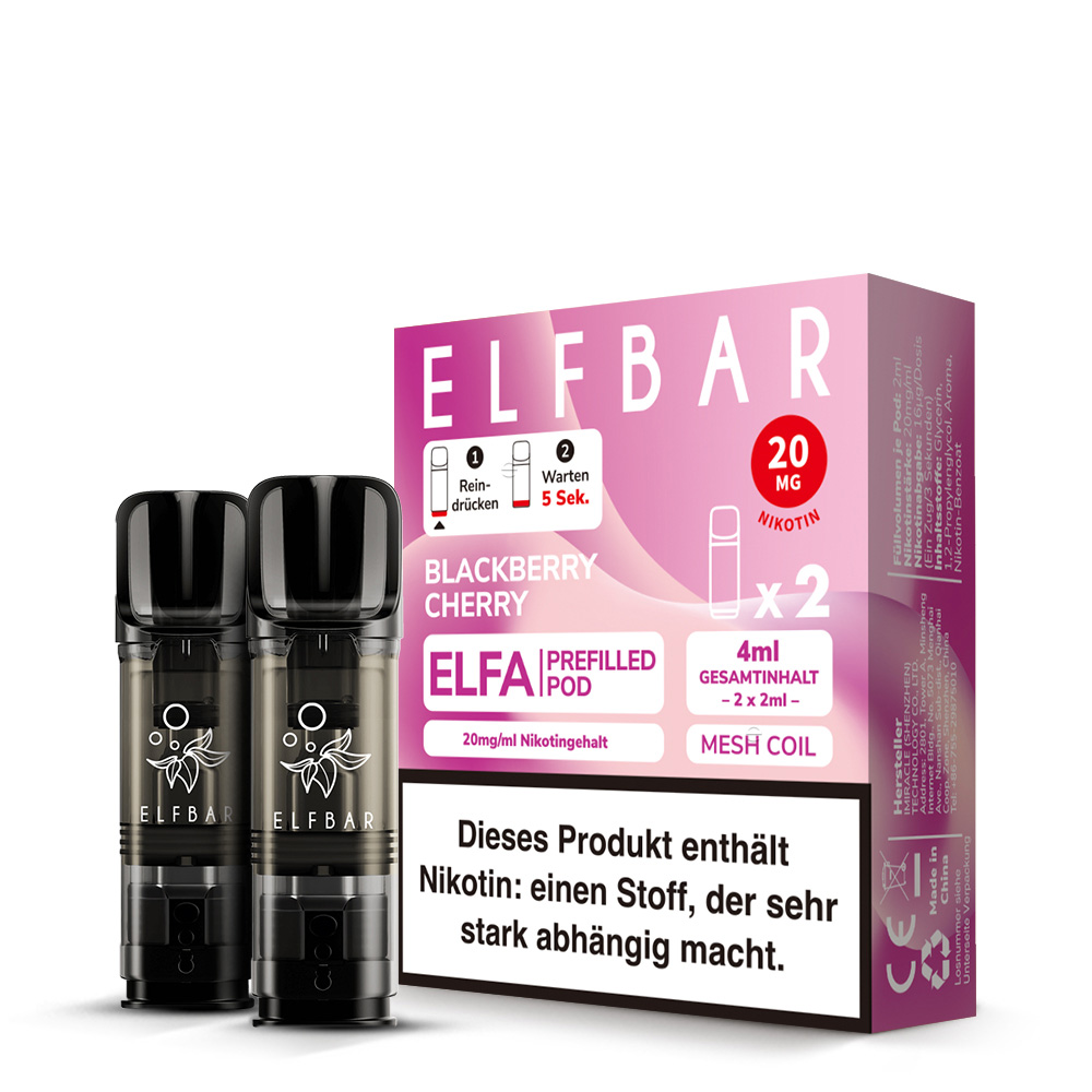 Elfbar Elfa Pod Blackberry Cherry 2er Pack Elfbar Elfa Pod Blackberry Cherry 2er Pack