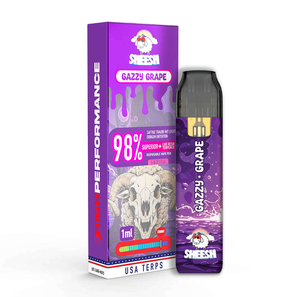 Sheesh Superior Plus Vape Gazzy Grape 1ml