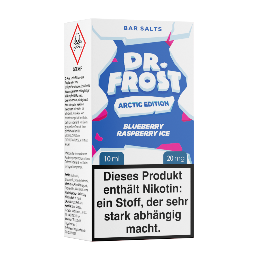 Dr. Frost - Arctic Edition Blueberry Raspberry Ice Nikotinsalz Liquid 10ml | 20mg/ml