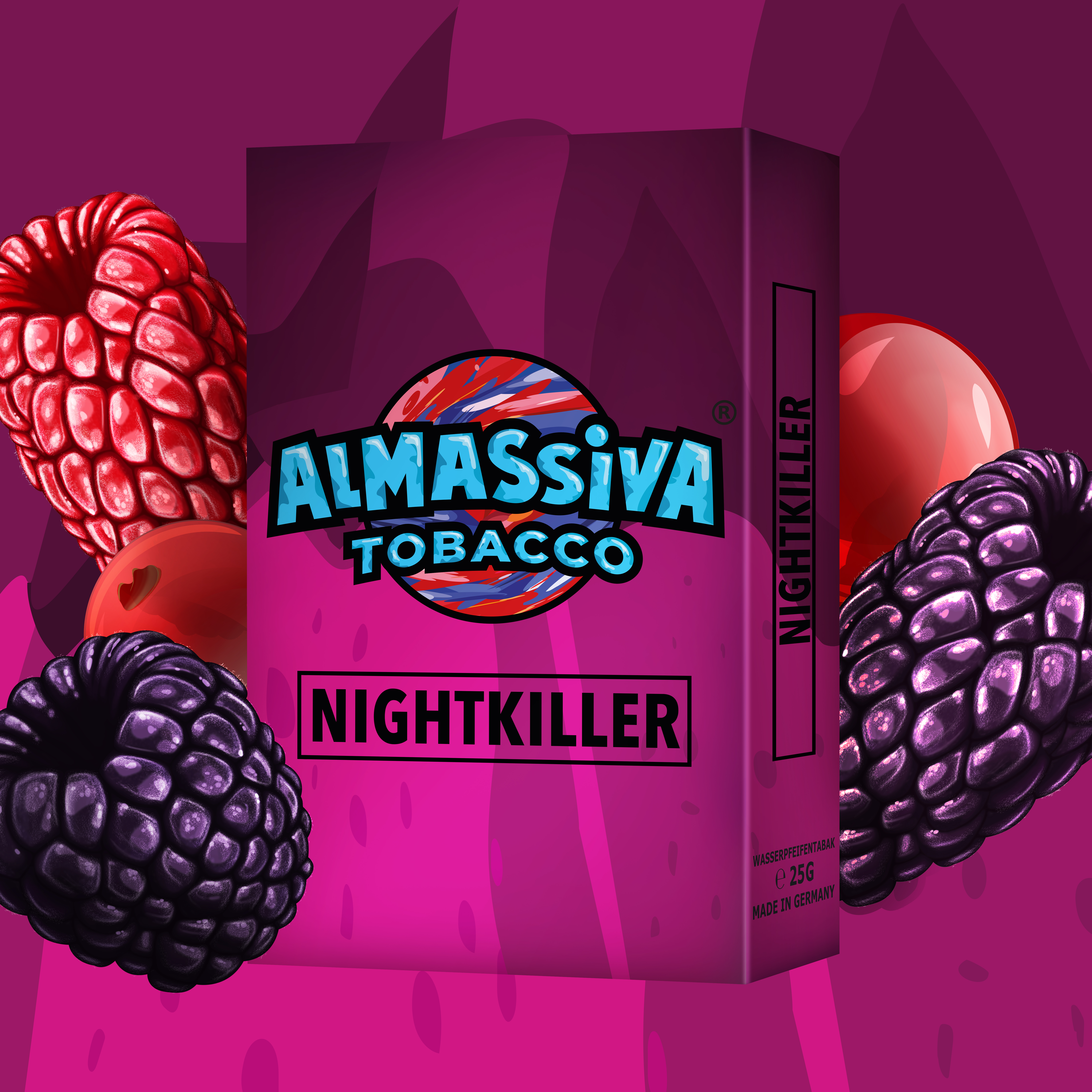 Al Massiva Shisha Tabak - Nightkiller 25g