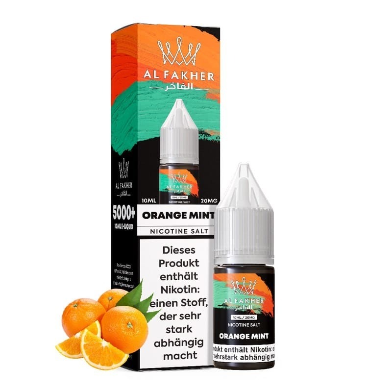 Al Fakher Liquid Orange Mint 20mg 10ml Al Fakher Liquid Orange Mint 20mg 10ml