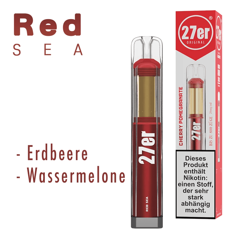 27er by Venookah - Einweg E-Zigarette - Red Sea 2% Nikotin