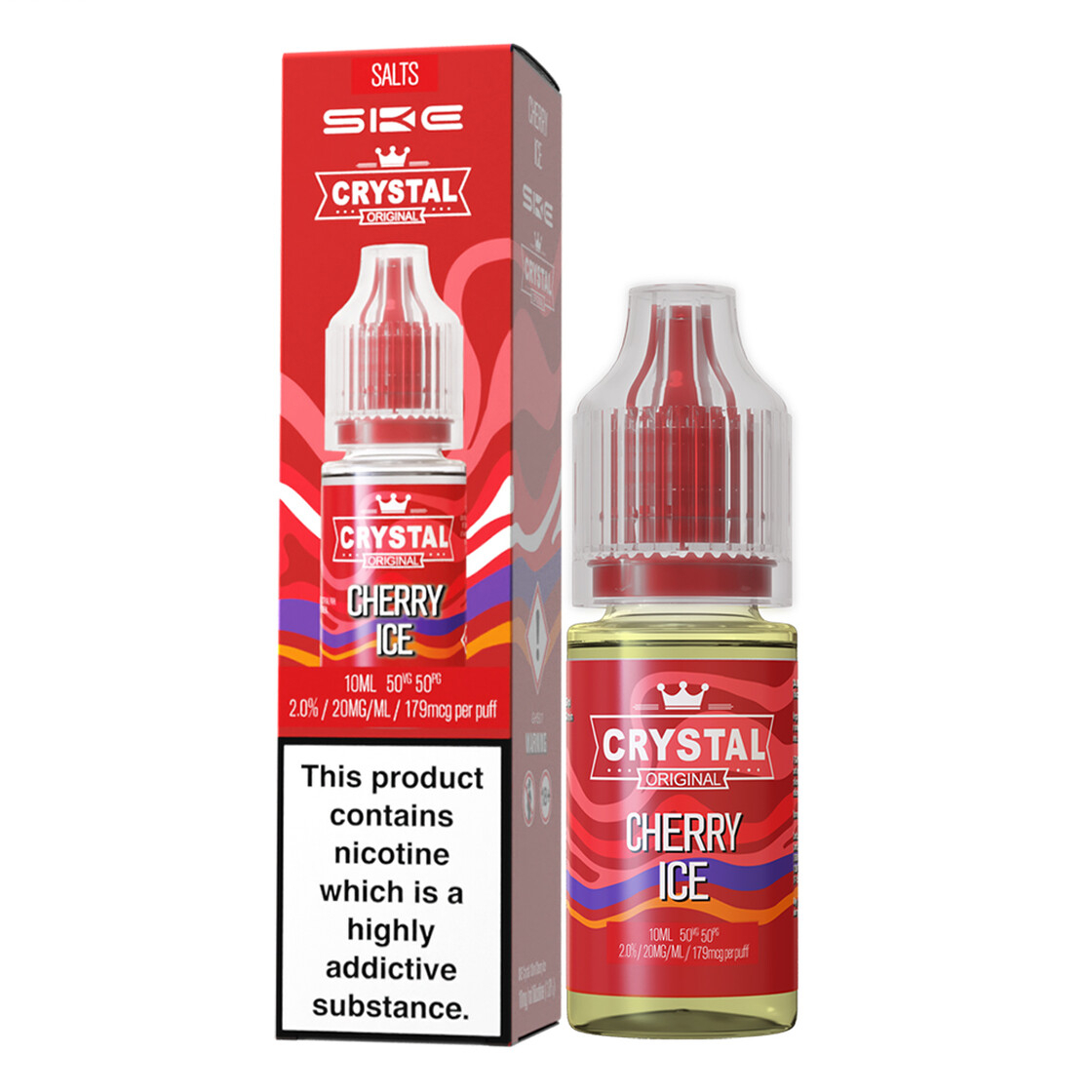 SKE Crystal Liquid 10ml 20mg Cherry Ice SKE Crystal Liquid 10ml 20mg Cherry Ice