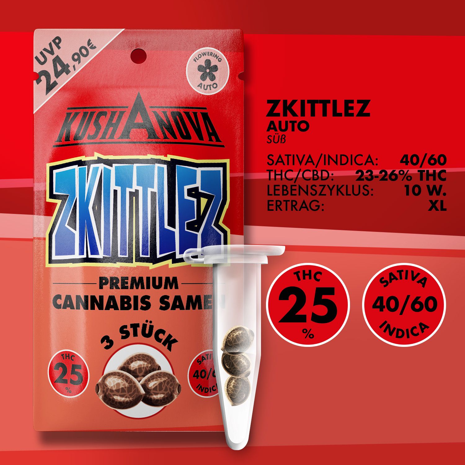 Kushanova Cannabissamen Zkittlez Kushanova Cannabissamen Zkittlez