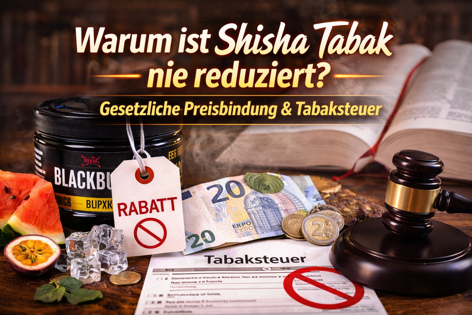 Warum ist Shisha Tabak nie reduziert?
