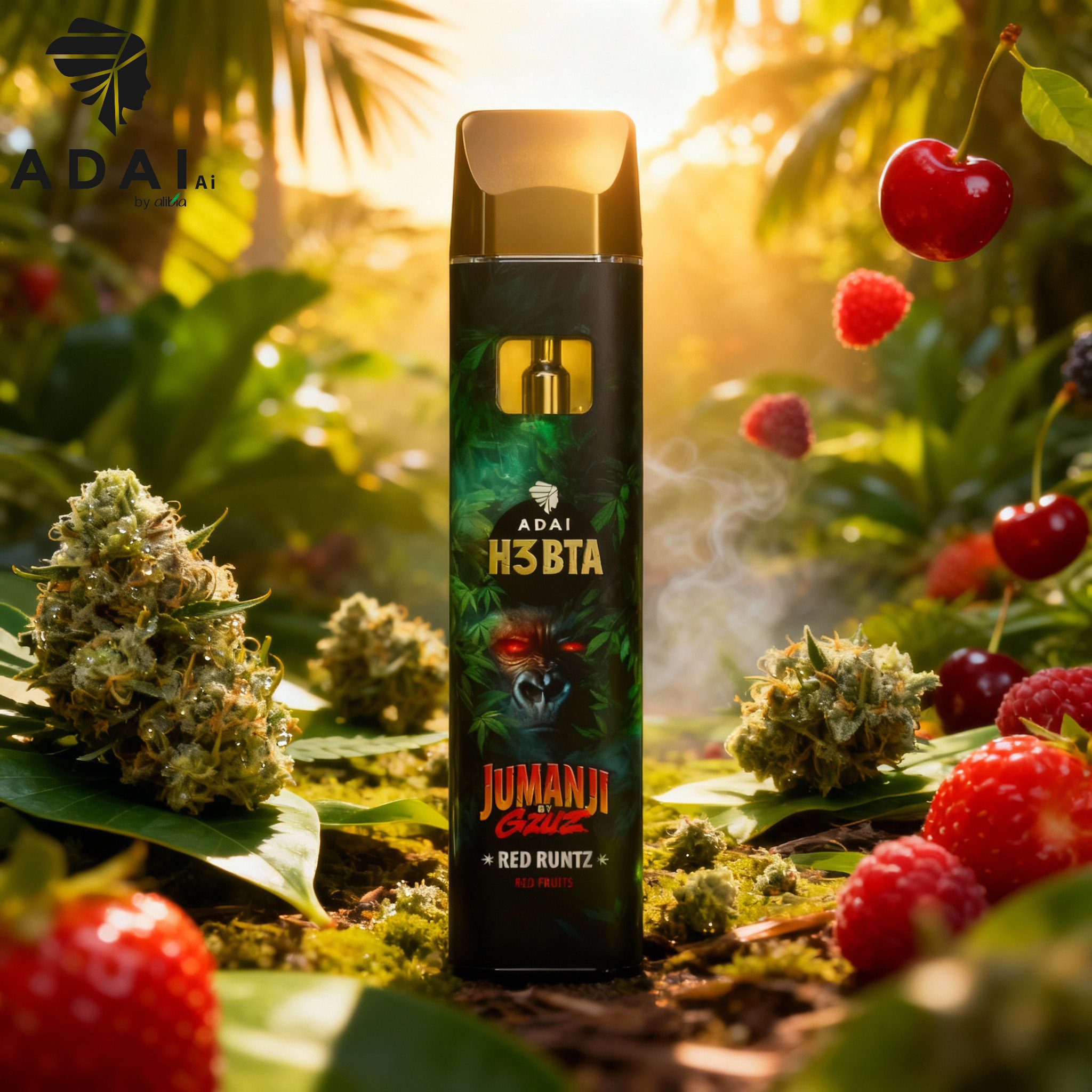 Jumanji by GZUZ H3BTA Vape Red Runtz 1ml Jumanji by GZUZ H3BTA Vape Red Runtz 1ml
