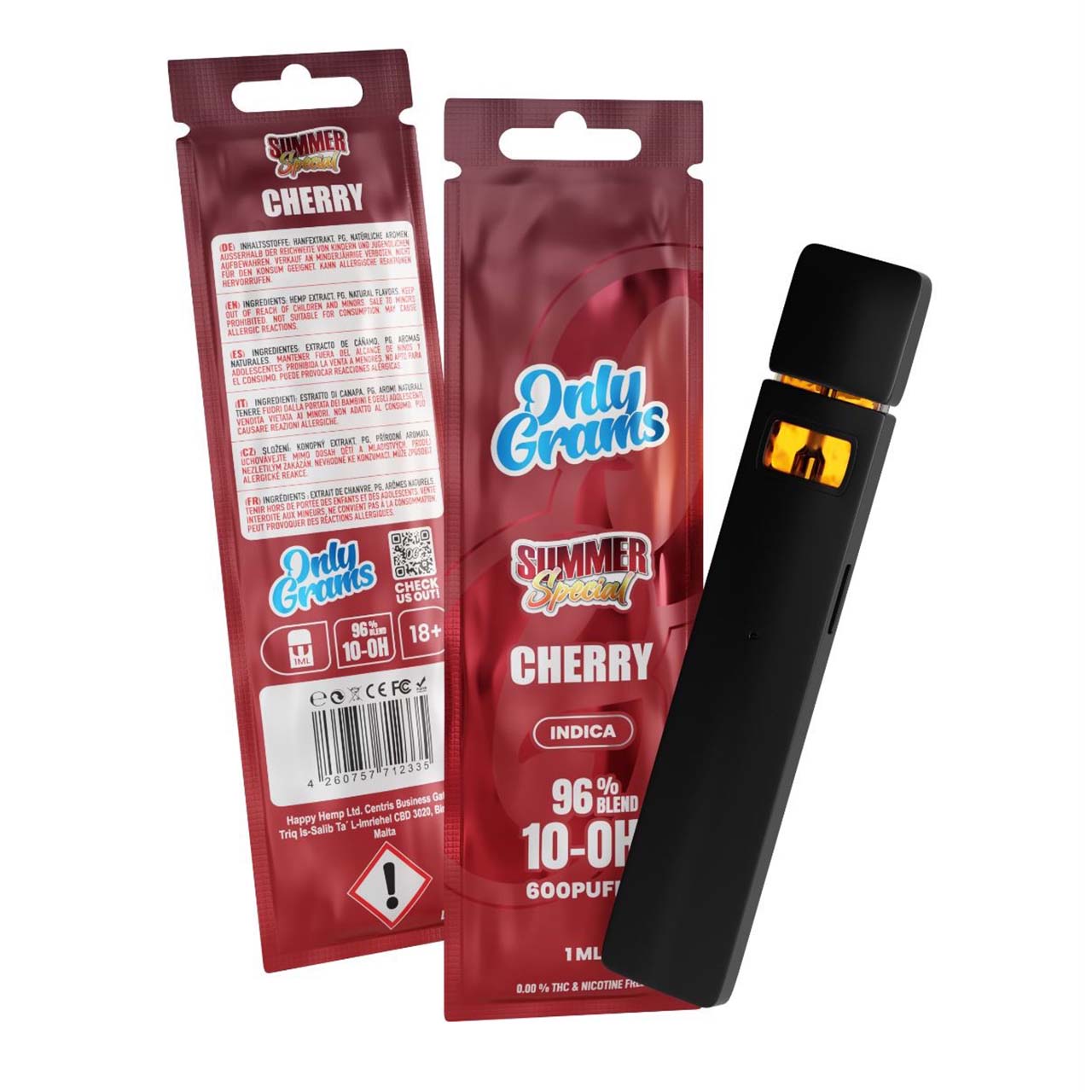 Only Grams 10-OH-Blend Vape - Cherry 1ml