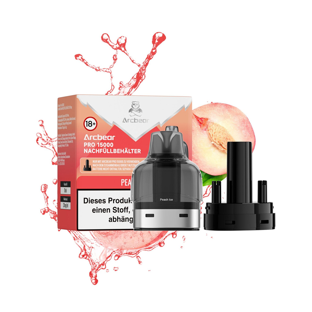 Arcbear - Pro 15000 Pod - Peach Ice 10ml Arcbear - Pro 15000 Pod - Peach Ice 10ml