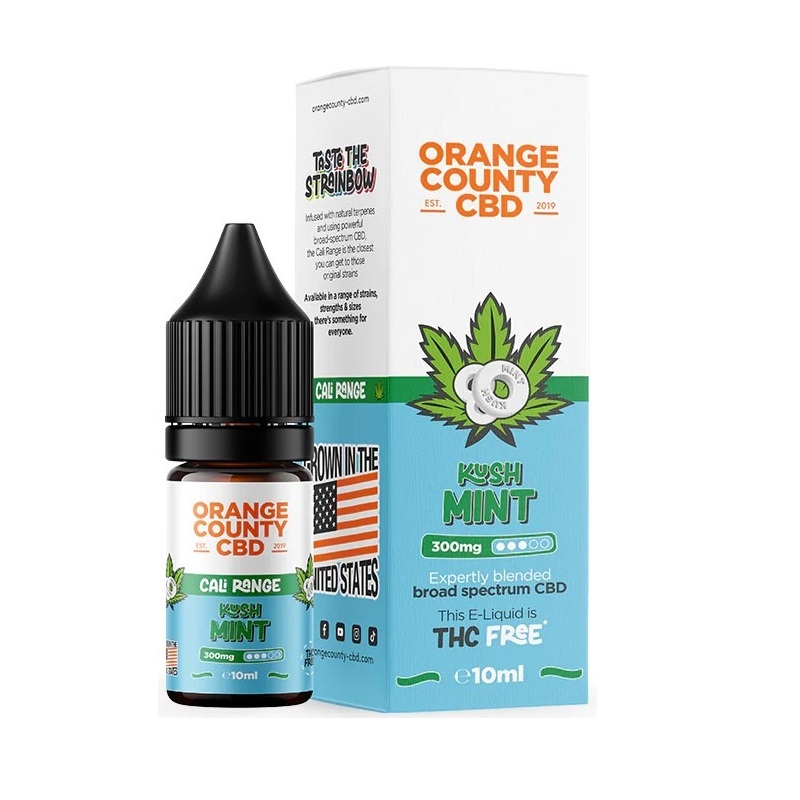 Orange County - Kush Mint CBD Liquid 10ml | 300mg