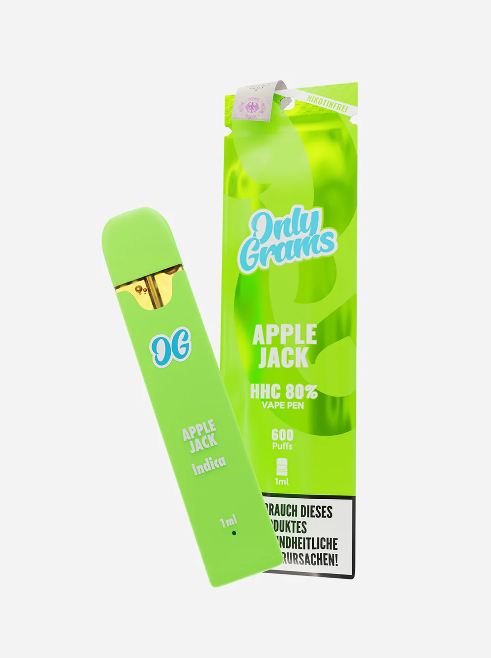 Only Grams - HHC Einweg E-Zigarette (600 Züge) - Apple Jack - 1ml