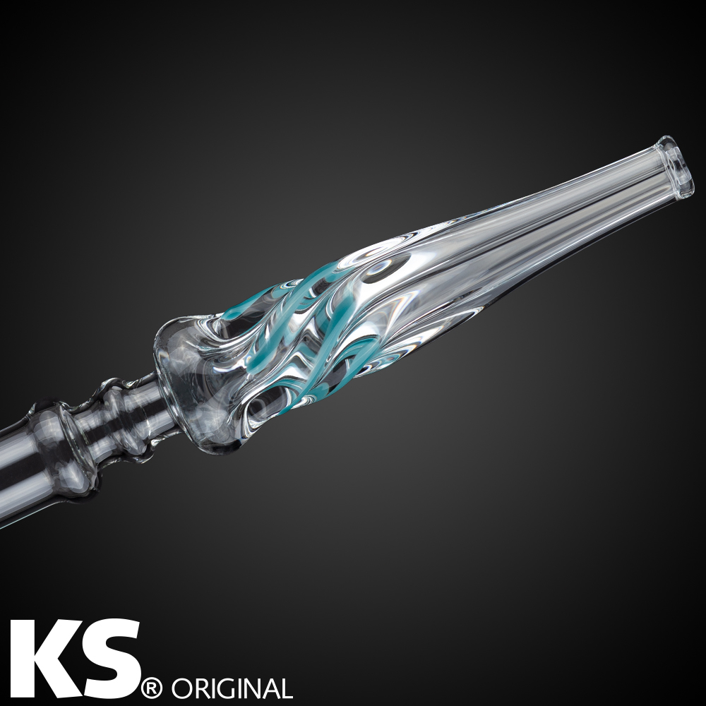 KS Glasmundstück Stardust Turqoise Tip KS Glasmundstück Stardust Turqoise Tip