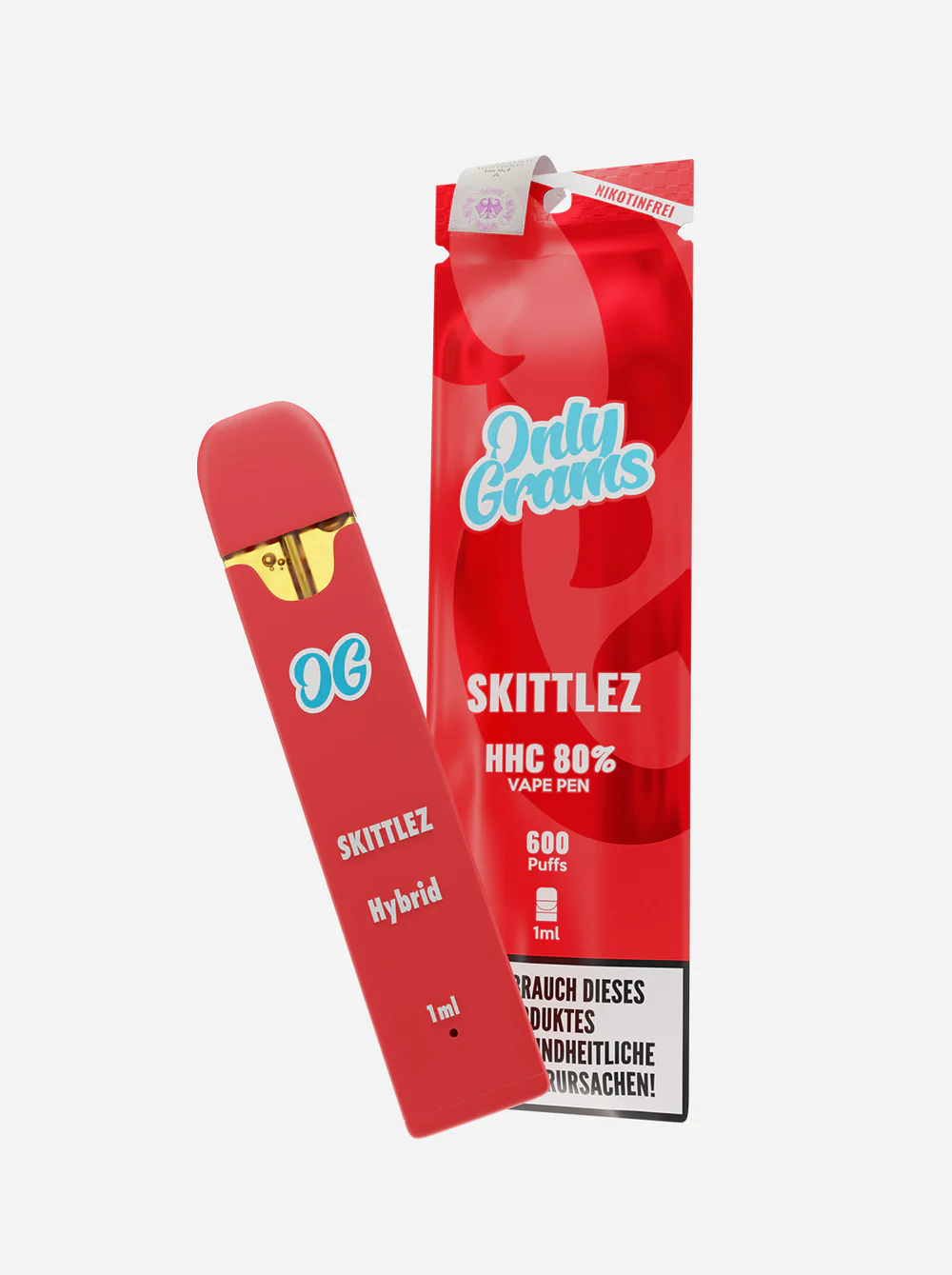 Only Grams - HHC Einweg E-Zigarette (600 Züge) - Skittlez - 1ml