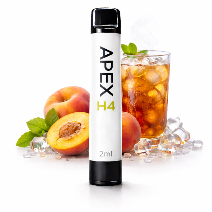 Apex - H4 Superior Blend Vape - Peach Ice Tea 2ml Apex - H4 Superior Blend Vape - Peach Ice Tea 2ml