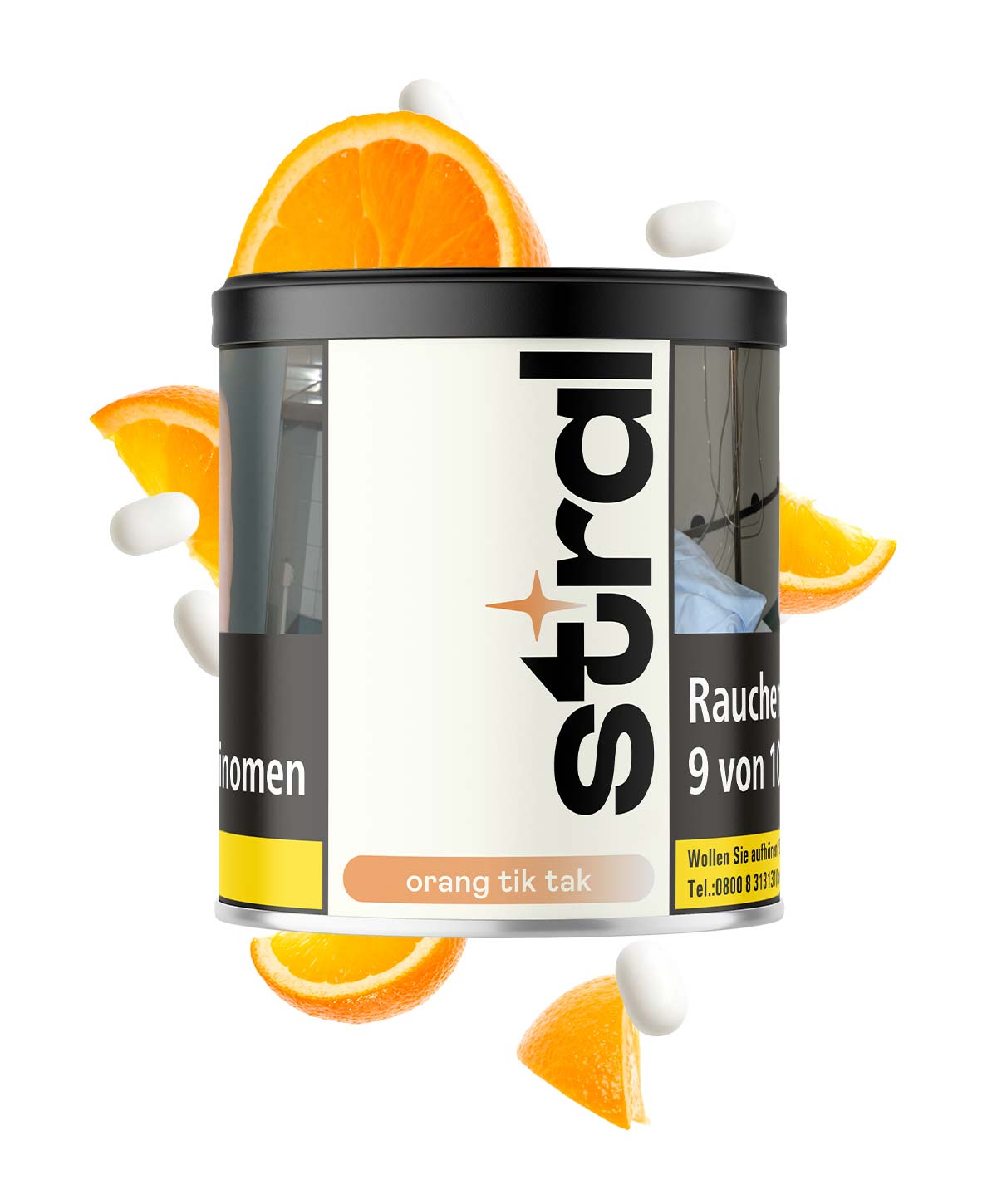 Stral Shisha Tabak Orang Tik Tak 200g Stral Shisha Tabak Orang Tik Tak 200g