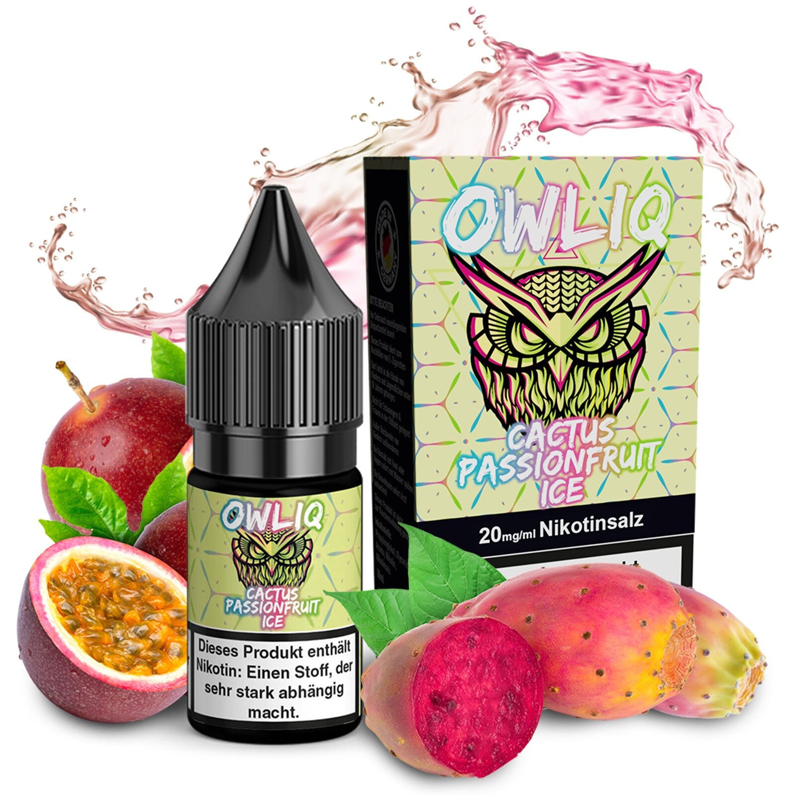 Owliq Liquid Cactus Passionsfruit Ice 10ml 20mg Owliq Liquid Cactus Passionsfruit Ice 10ml 20mg