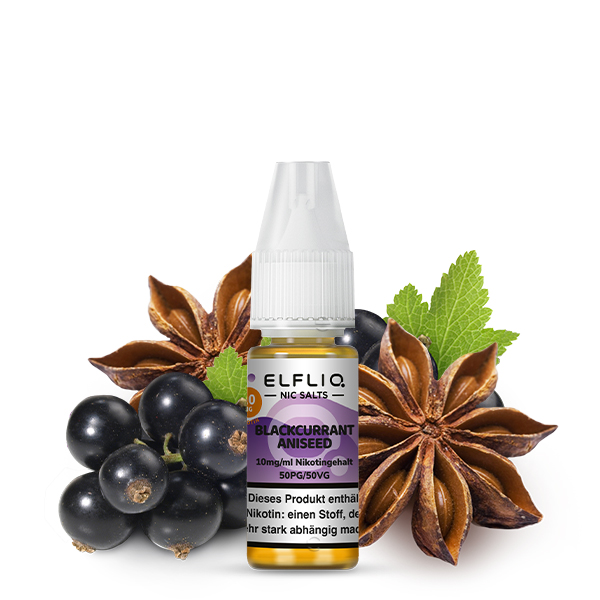 Elfbar Elfliq Blackcurrant Aniseed 10mg 10ml