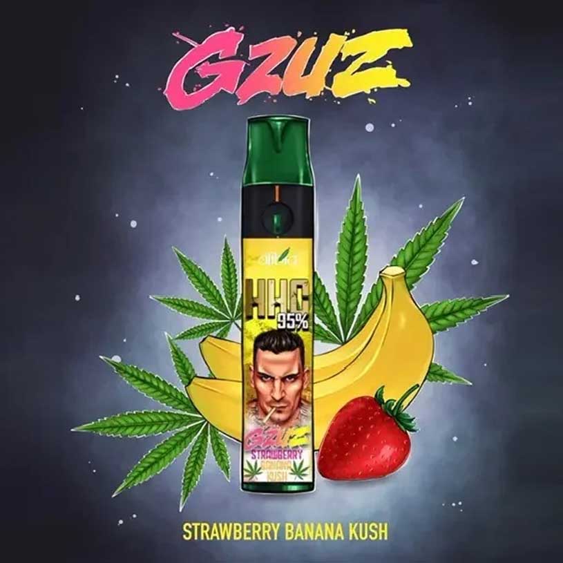 GZUZ Strawberry Banana Kush HHC Vape