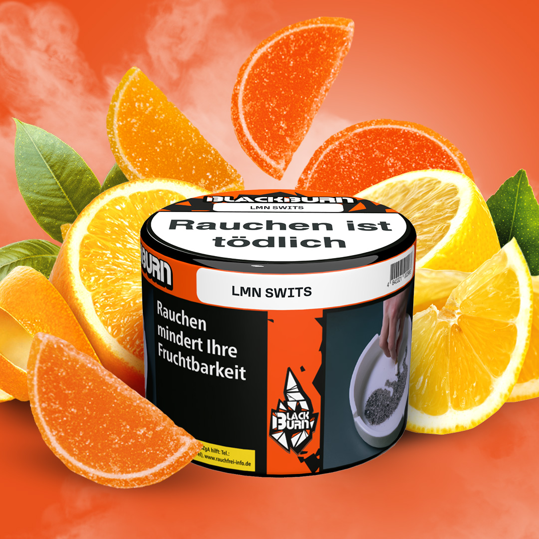 Blackburn Darkblend Shisha Tabak Lemon Swits 200g Blackburn Darkblend Shisha Tabak Lemon Swits 200g