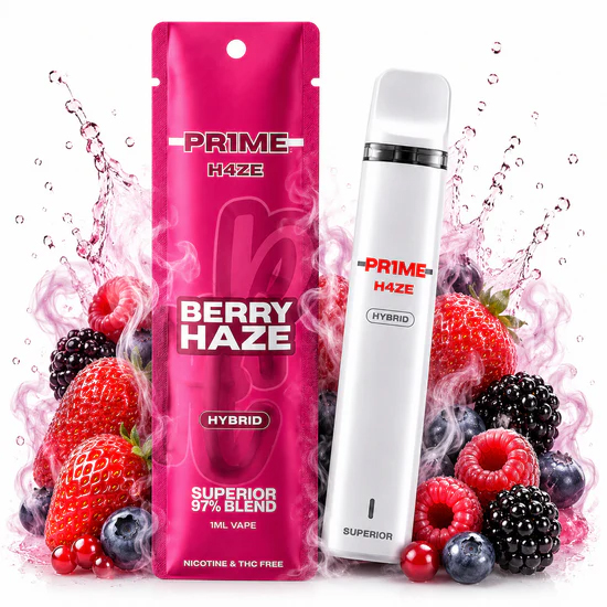 Pr1me H4ze - Superior Blend Vape - Berry Haze 1ml Pr1me H4ze - Superior Blend Vape - Berry Haze 1ml
