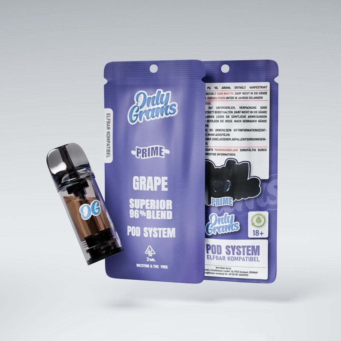 Only Grams - Superior Blend Pod - Grape 2ml