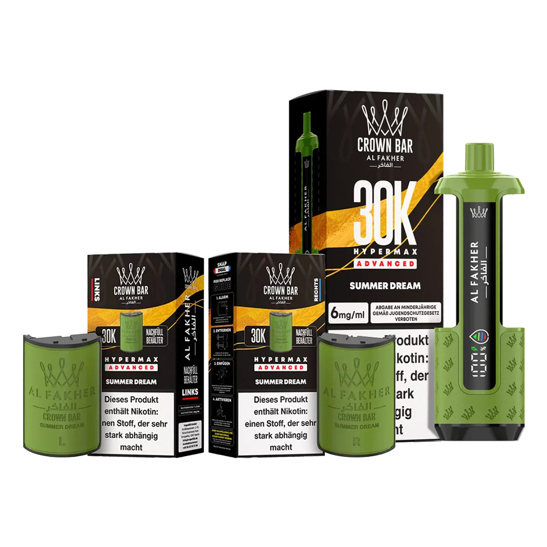 Al Fakher Crown Bar 30K Hypermax Advanced Summer Dream