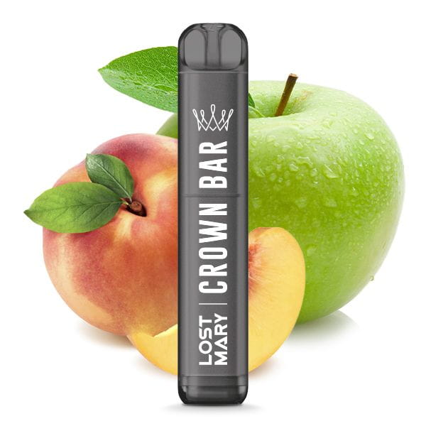 Crown Bar by Al Fakher x Lost Mary - Peach Green Apple 2% Nikotin 600 Züge