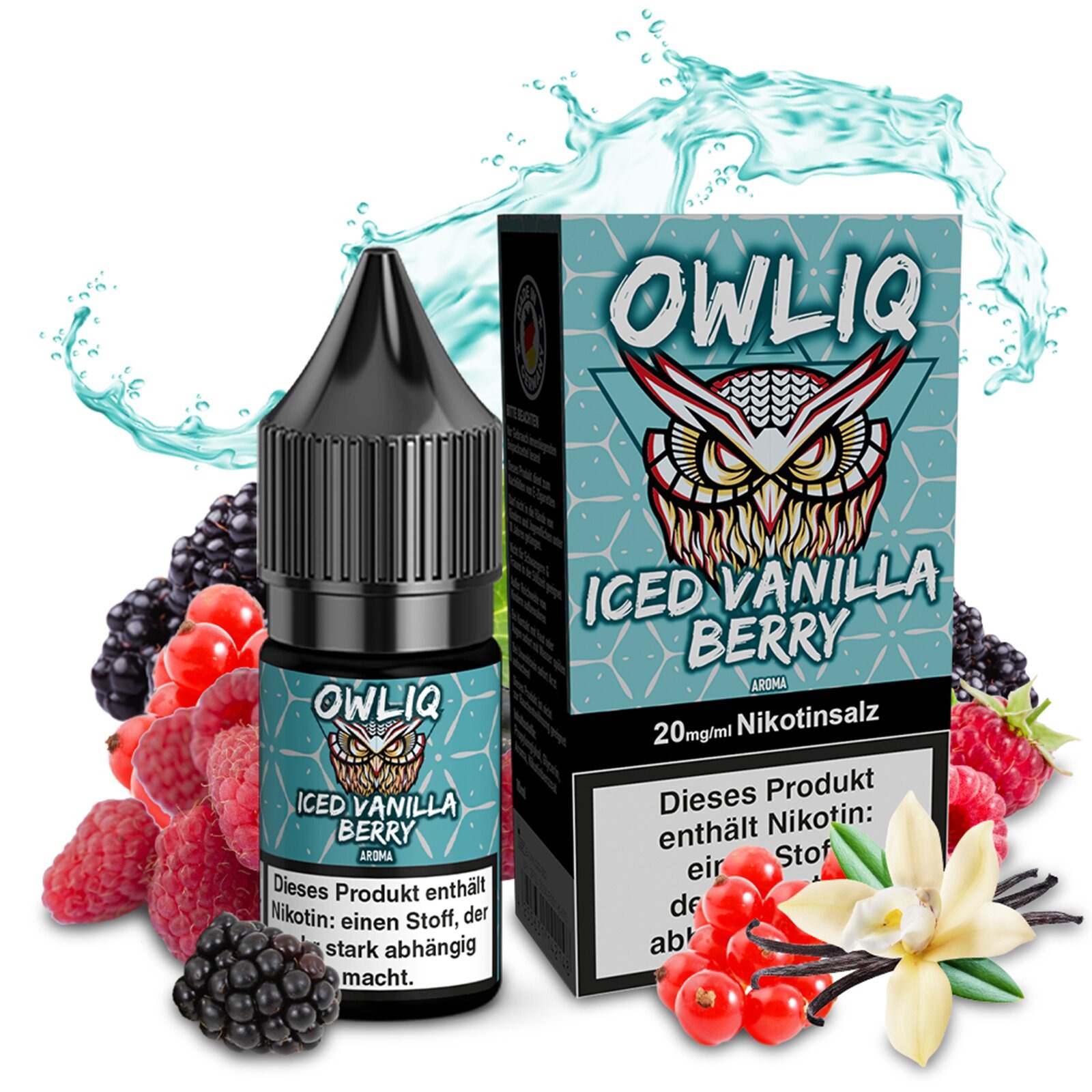 Owliq Liquid Iced Vanilla Berry 10ml 20mg