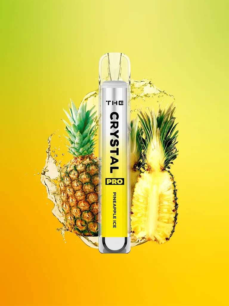 The Crystal Pro - Vape Einweg E-Zigarette Pineapple Ice 2% Nikotin 600 Züge