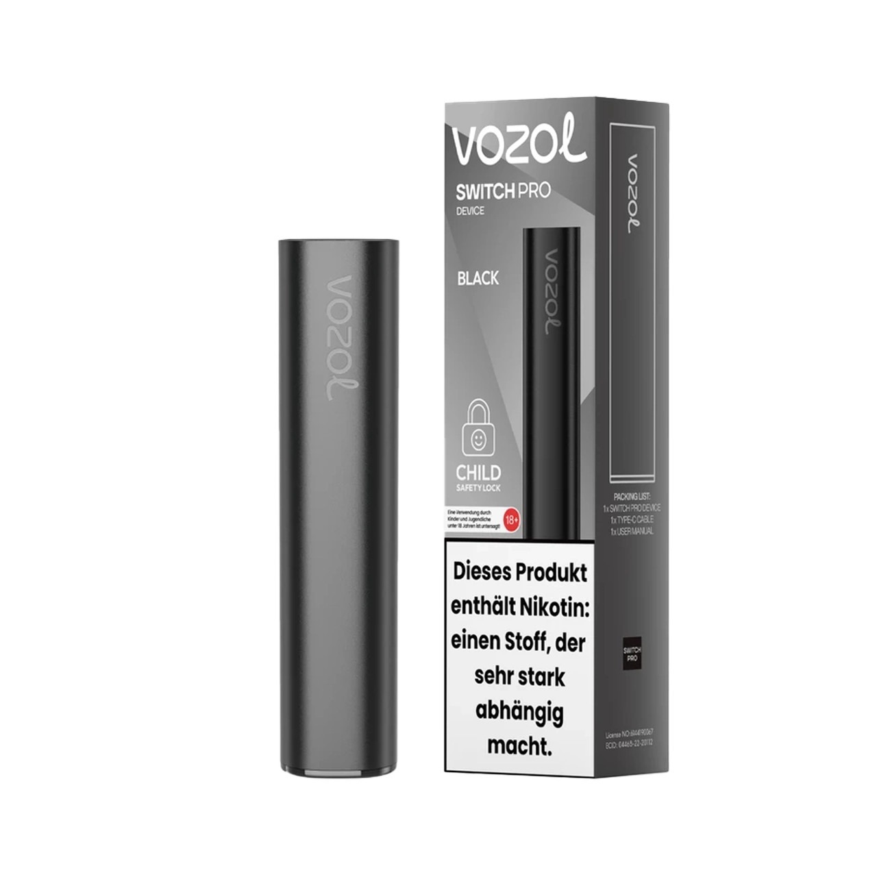 Vozol Switch Pro - Basisgerät Black