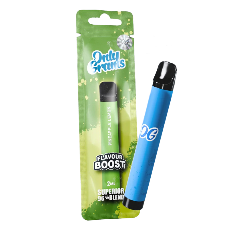 Only Grams Supeior Blend Vape Flavour Boost Pineapple Lemon 2ml OG Supeior Blend Vape Flavour Boost Pineapple Lemon 2ml