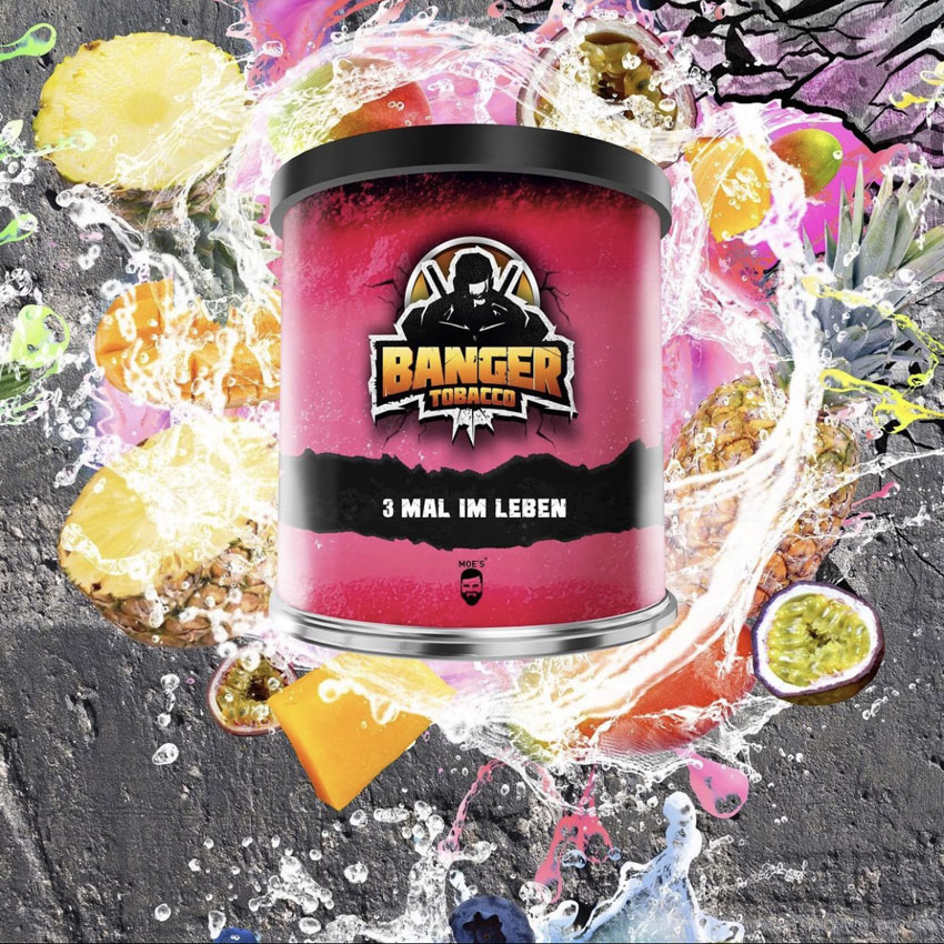 Banger Shisha Tabak 3 Mal im Leben 200g Banger Shisha Tabak 3 Mal im Leben 200g