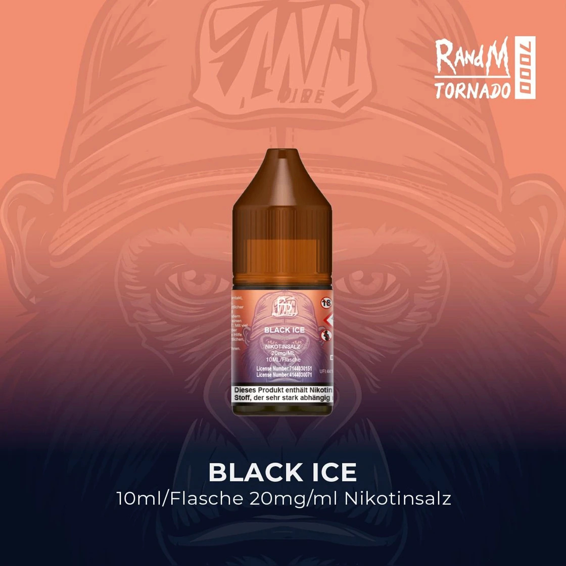 Randm Tornado Black Ice Nikotinsalz Liquid 10ml 20mg Randm Tornado Black Ice Nikotinsalz Liquid 10ml 20mg