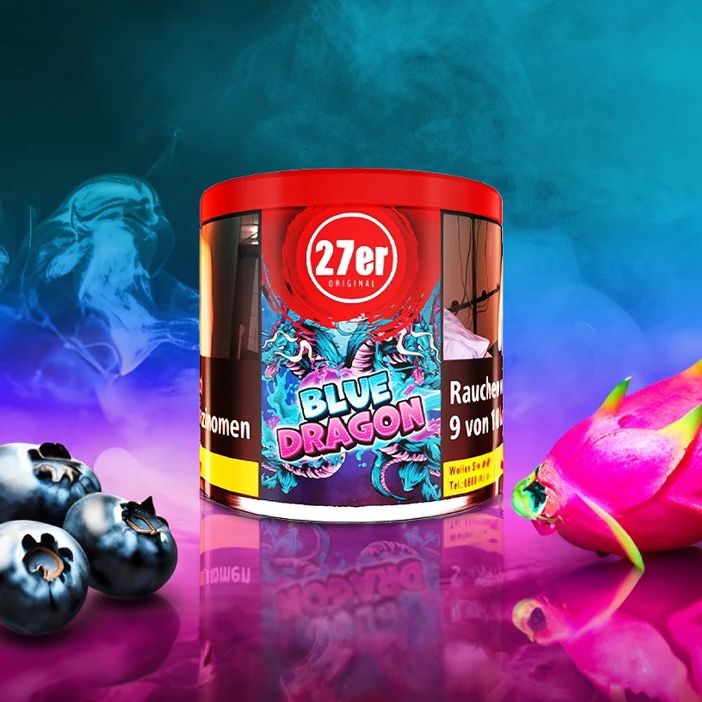 27er Shisha Tabak Blue Dragon 200g 27er Shisha Tabak Blue Dragon 200g