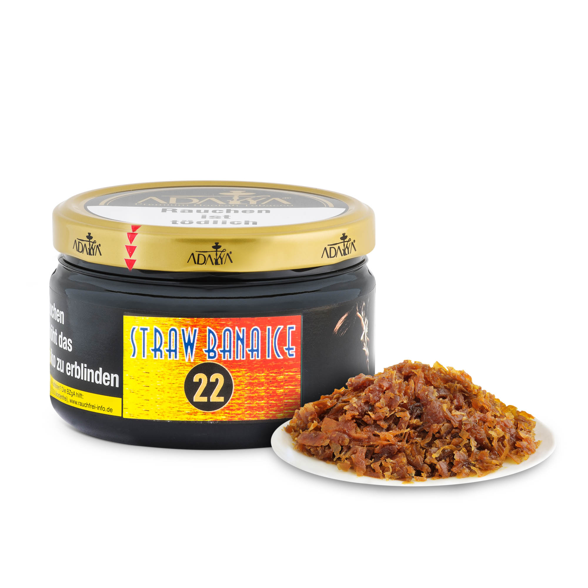 Adalya Shisha Tabak Straw Bana Ice #22 200g Adalya Shisha Tabak Straw Bana Ice #22 200g