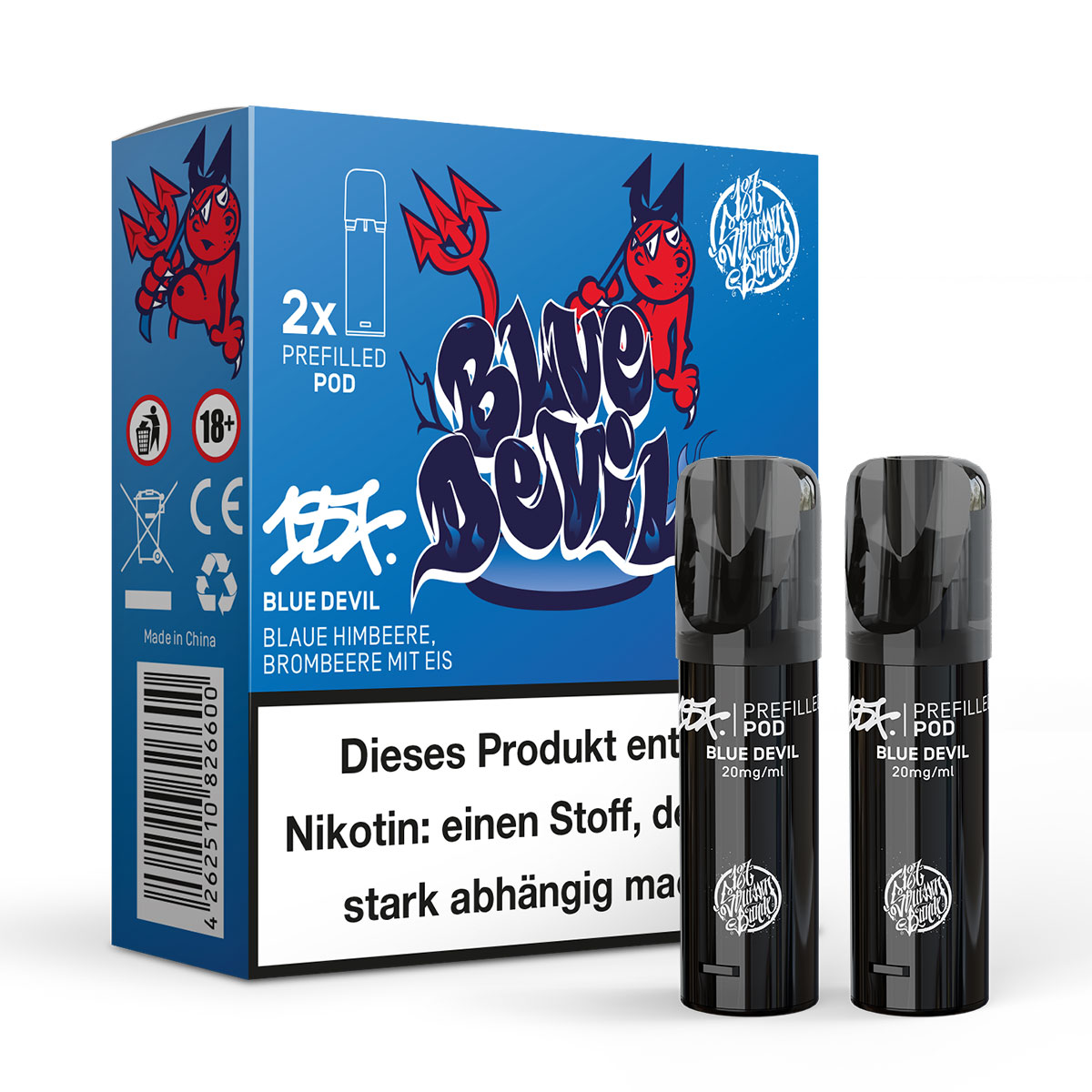 187 Vape Pod Blue Devil 2er Pack 187 Vape Pod Blue Devil 2er Pack