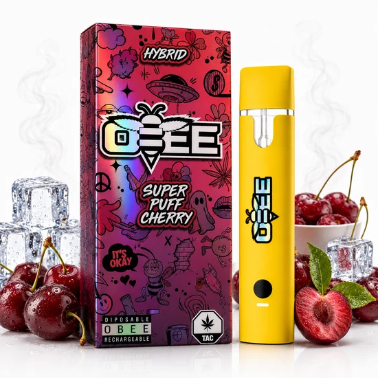 OBEE TAC Vape Super Puff Cherry 1ml OBEE TAC Vape Super Puff Cherry 1ml