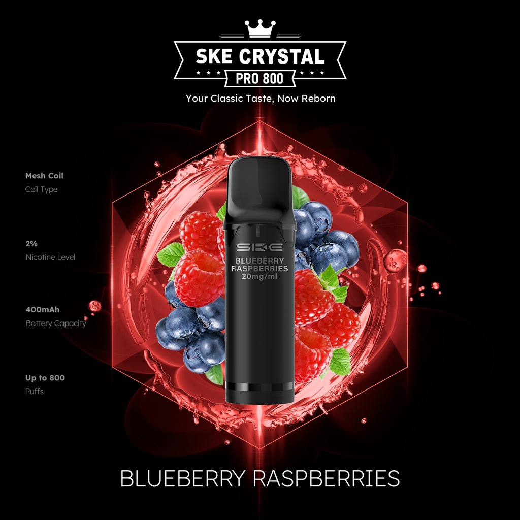 SKE Crystal Pro Pod Blueberry Raspberries SKE Crystal Pro Pod Blueberry Raspberries