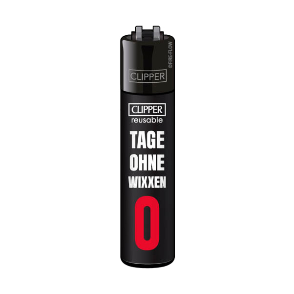 Clipper Feuerzeug Sex Sprüche Collection Motiv Tage ohne Wixxen 0