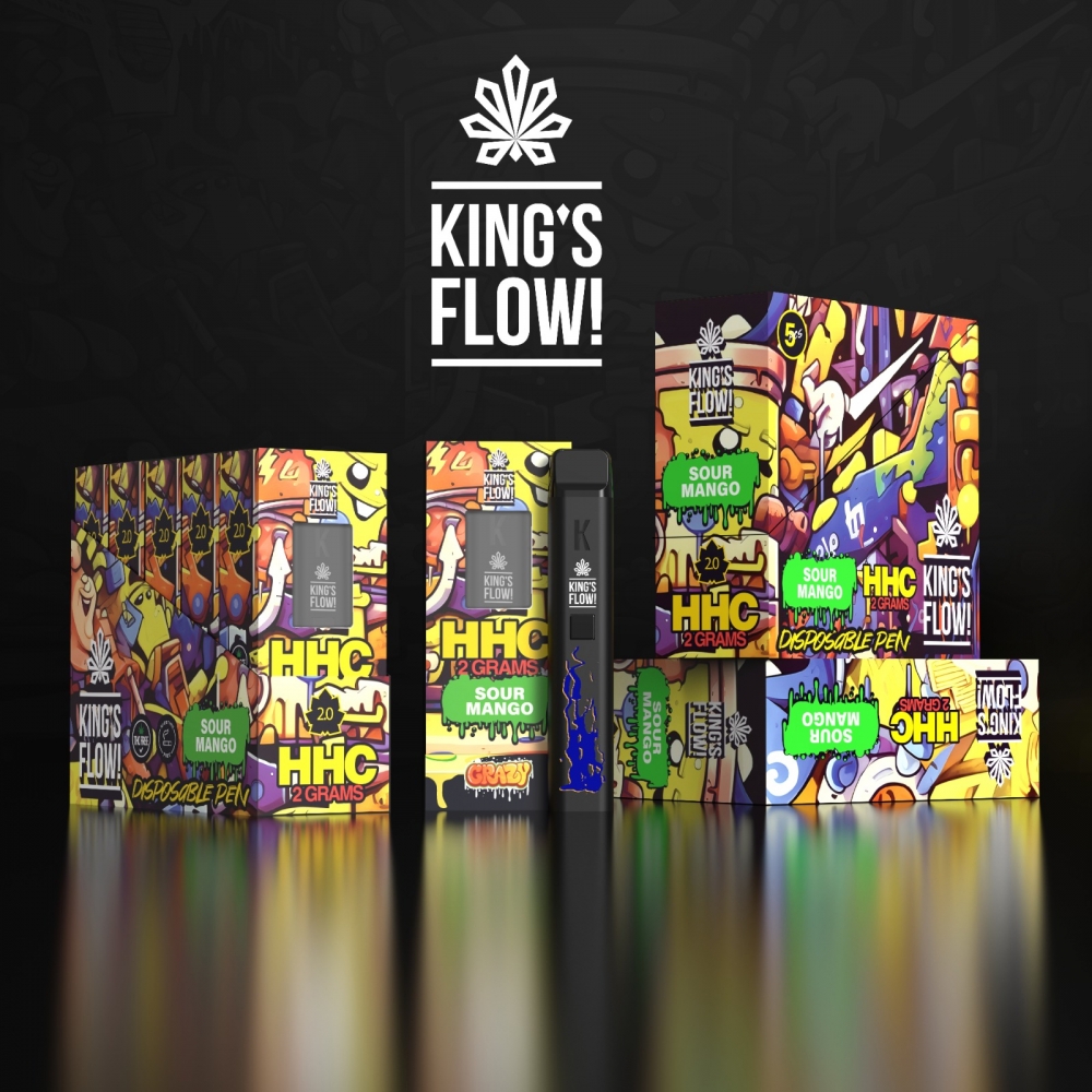 King's Flow! HHC Vape - Sour Mango 2ml