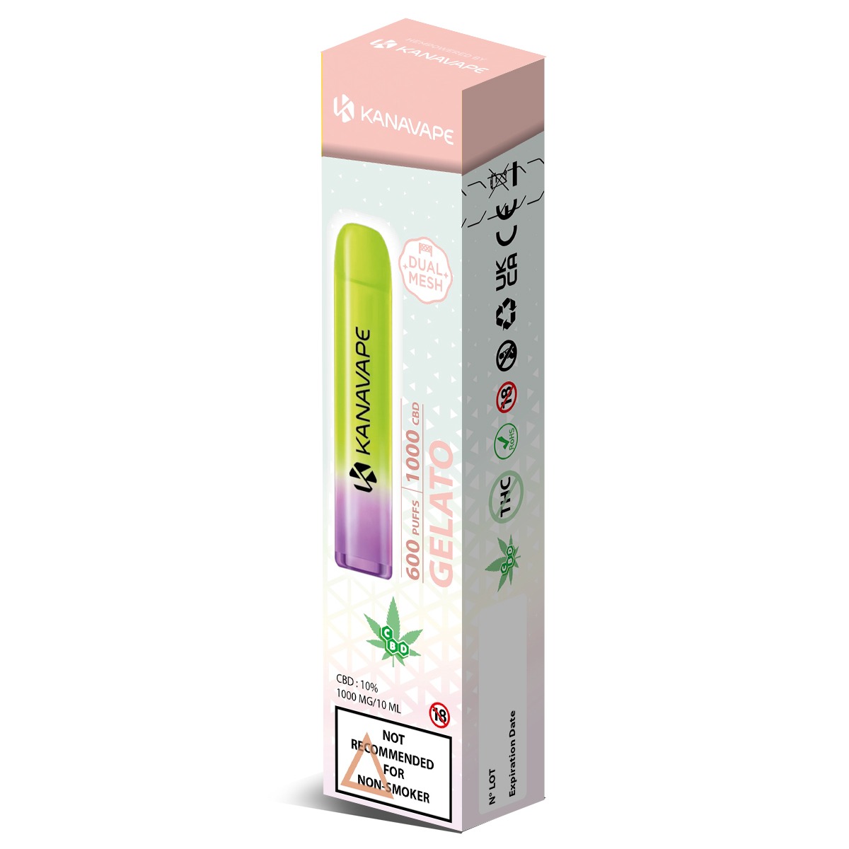 Kanavape CBD Vape Einweg E-Zigarette - Gelato - 2ml