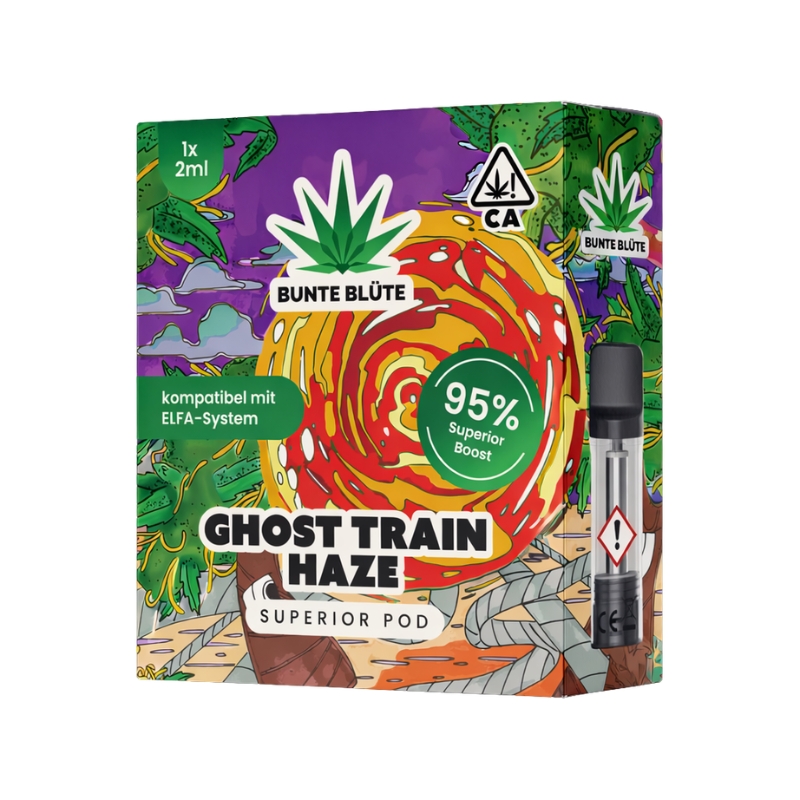 Bunte Blüte 95% Superior Pod Ghost Train Haze 2ml