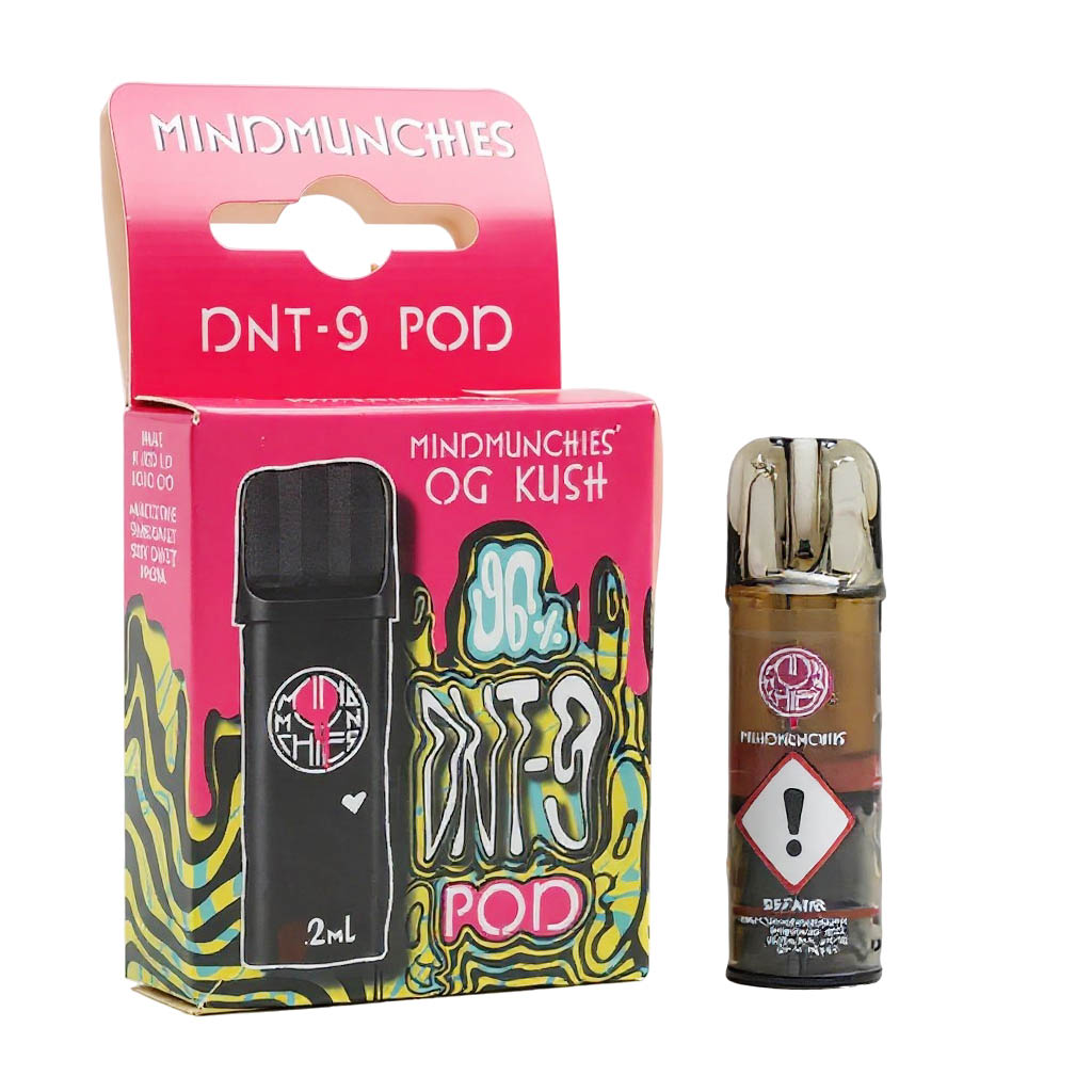 Mind Munchies DNT-9 Pod OG Kush 2ml Mind Munchies DNT-9 Pod OG Kush 2ml