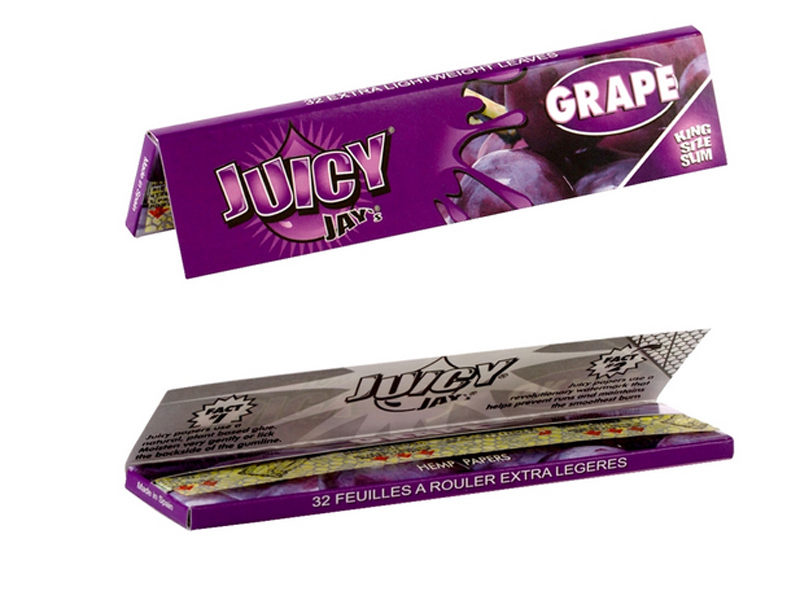 Juicy Jay's - Mix N Roll King Size Slim Longpapers mit Geschmack - Grape