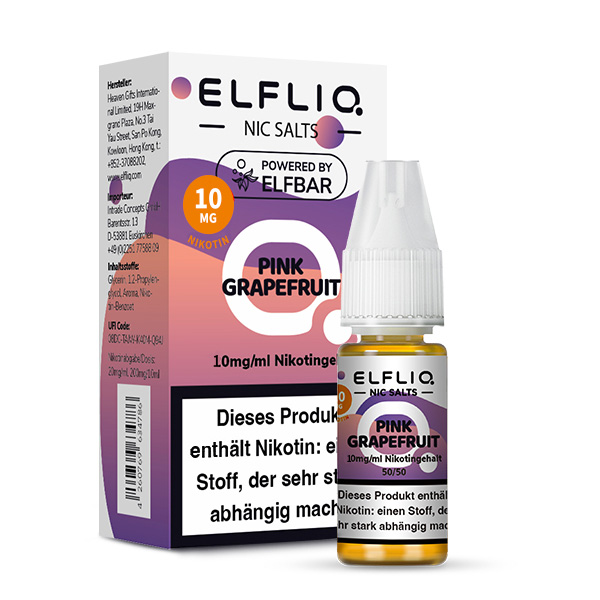 Elfbar Elfliq Pink Grapefruit 10mg 10ml Elfbar Elfliq Pink Grapefruit 10mg 10ml