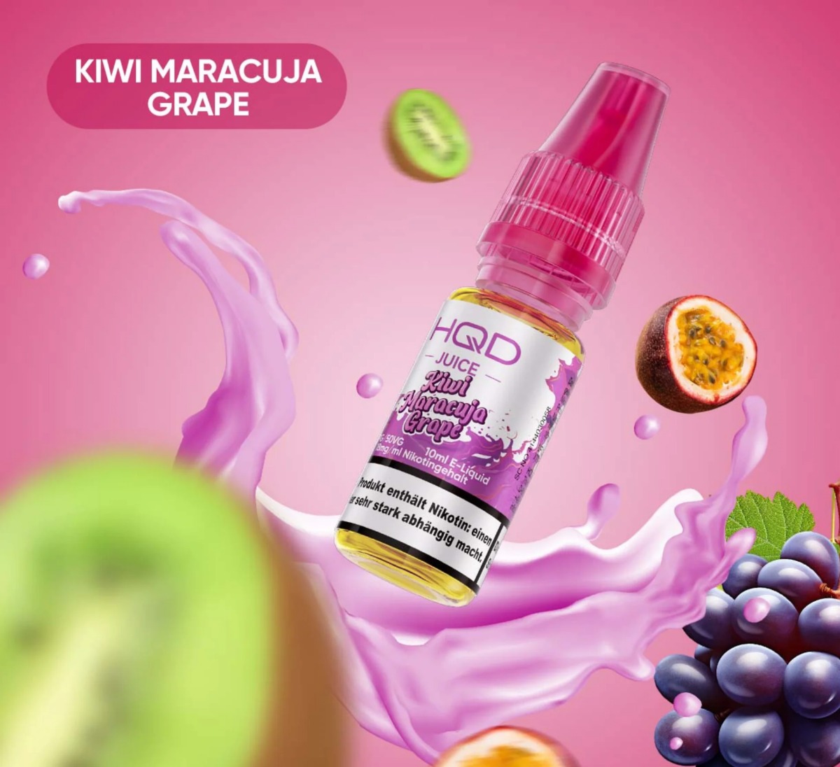 HQD Juice Liquid Kiwi Maracuja Grape 10ml 18mg HQD Juice Liquid Kiwi Maracuja Grape 10ml 18mg